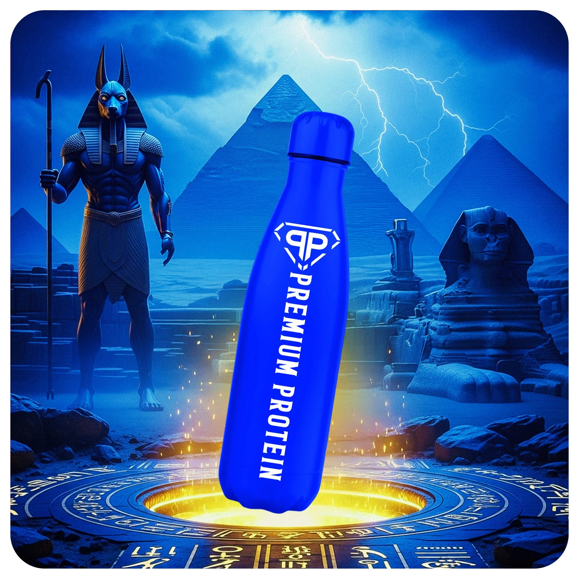 Stainless Steel Shaker Bottle (Blue Edition)