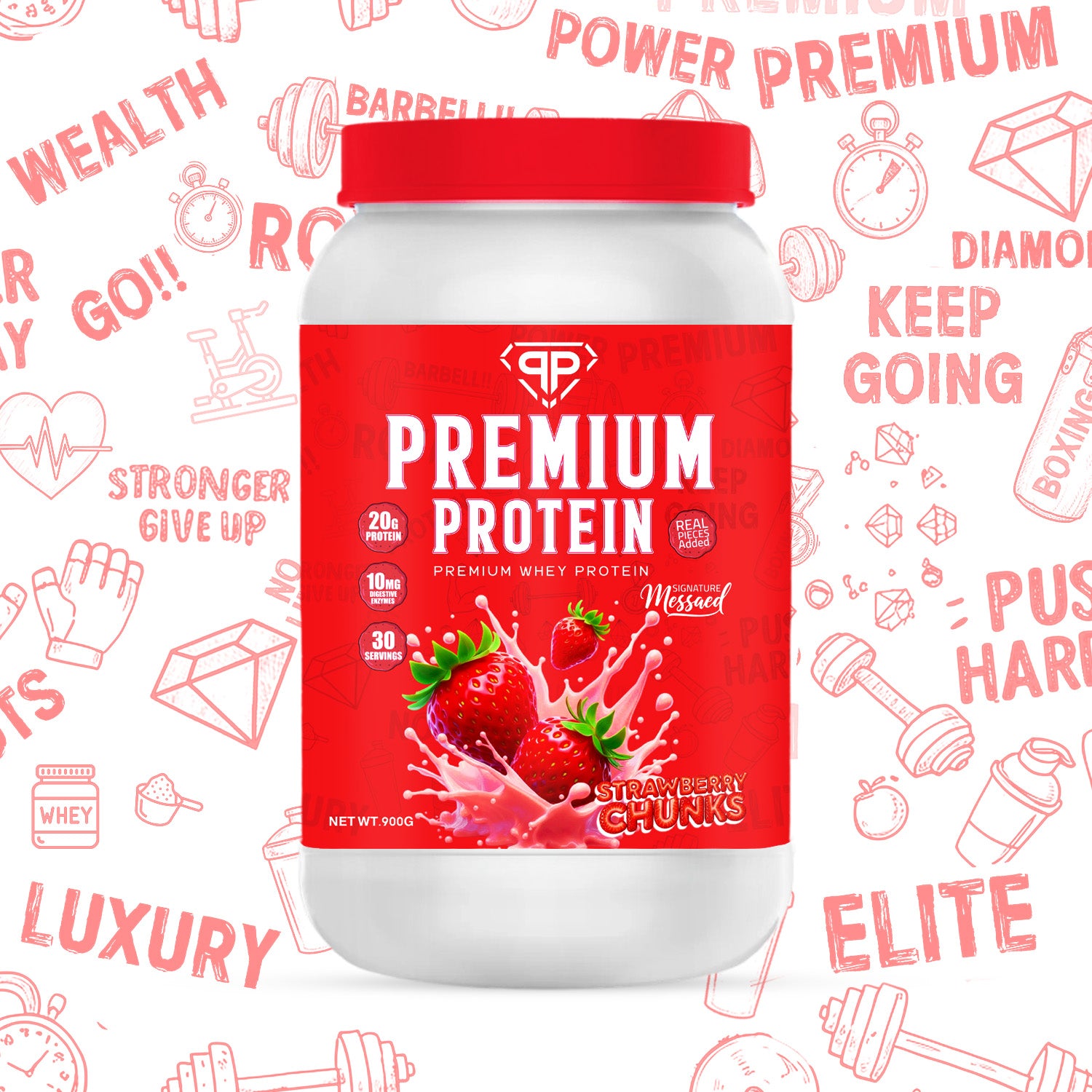 Premium Protein – Strawberry Chunks Edition