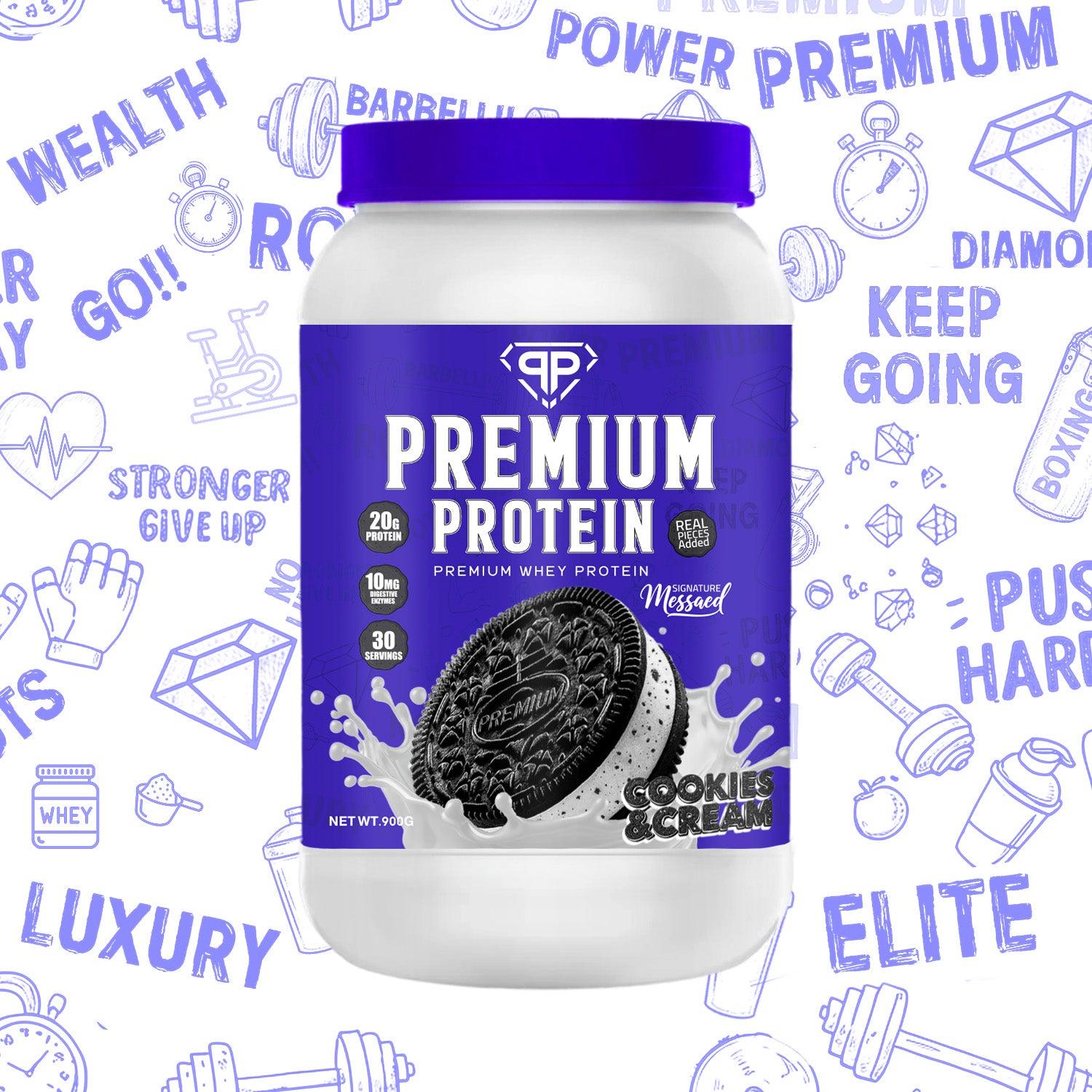 Premium Protein – Cookies & Cream Edition